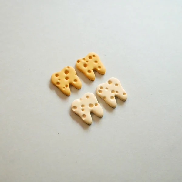 Cheesy Teeth Earrings